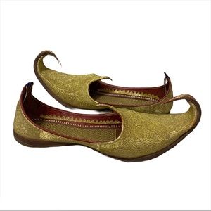 PERSIAN/INDIAN Slipper Shoes Aladdin Style Gold